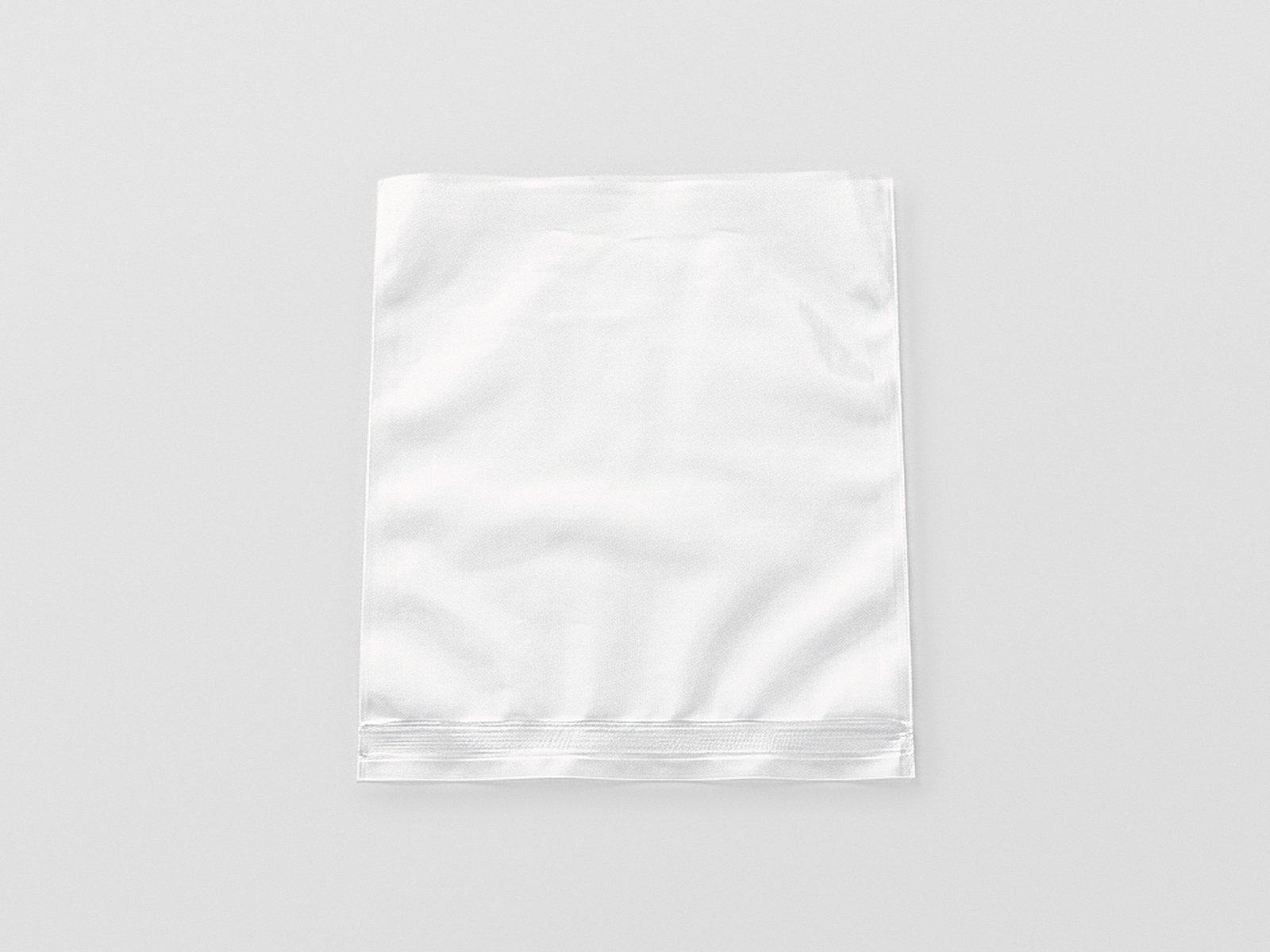 Sachet plastique transparent en polyéthylène à soudure de fond